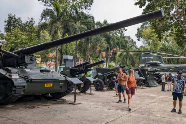 La visita del museo della guerra del Vietnam
