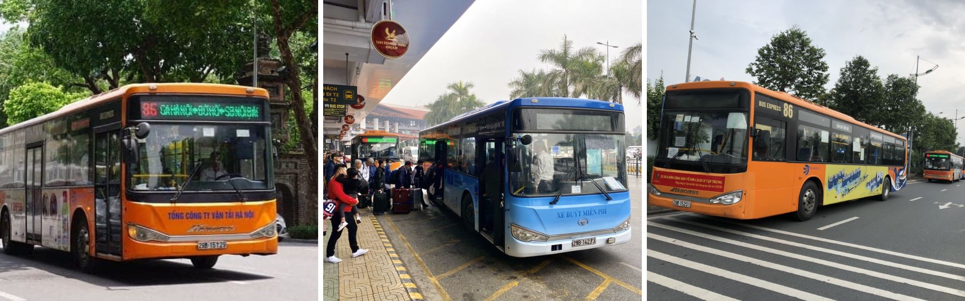 Trasferimento dall'aeroporto di Noi Bai al centro di Hanoi in autobus