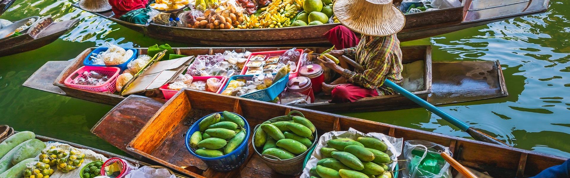 10 Mercati galleggianti da non perdere vicino a Bangkok