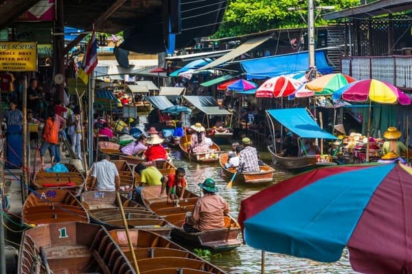 Bangkok - Maeklong Railway, Damnoern Saduak - Mezza Giornata