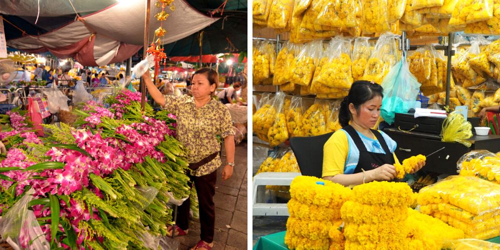 Mercato dei fiori di Talad Pak Klong