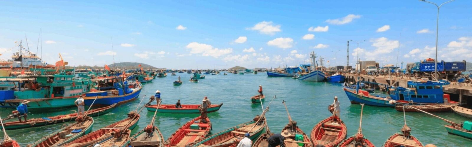 Villaggio dei pescatori di Ham Ninh