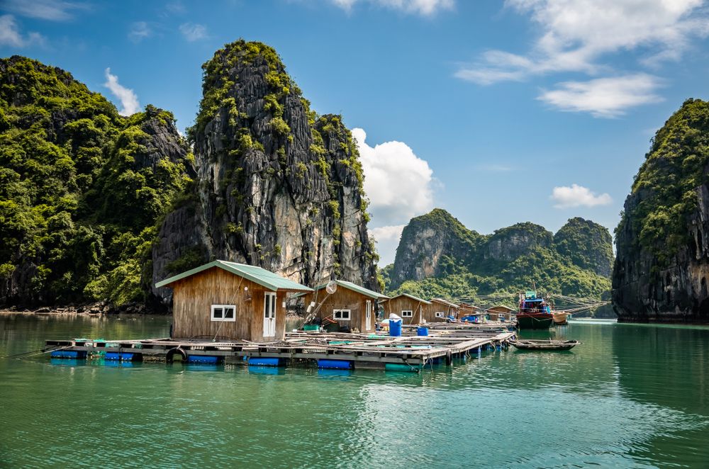 Baia di Bai Tu Long in Vietnam del nord
