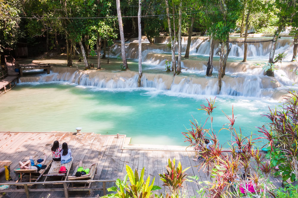 cascata Tad Sae, Migliori cascate del Laos