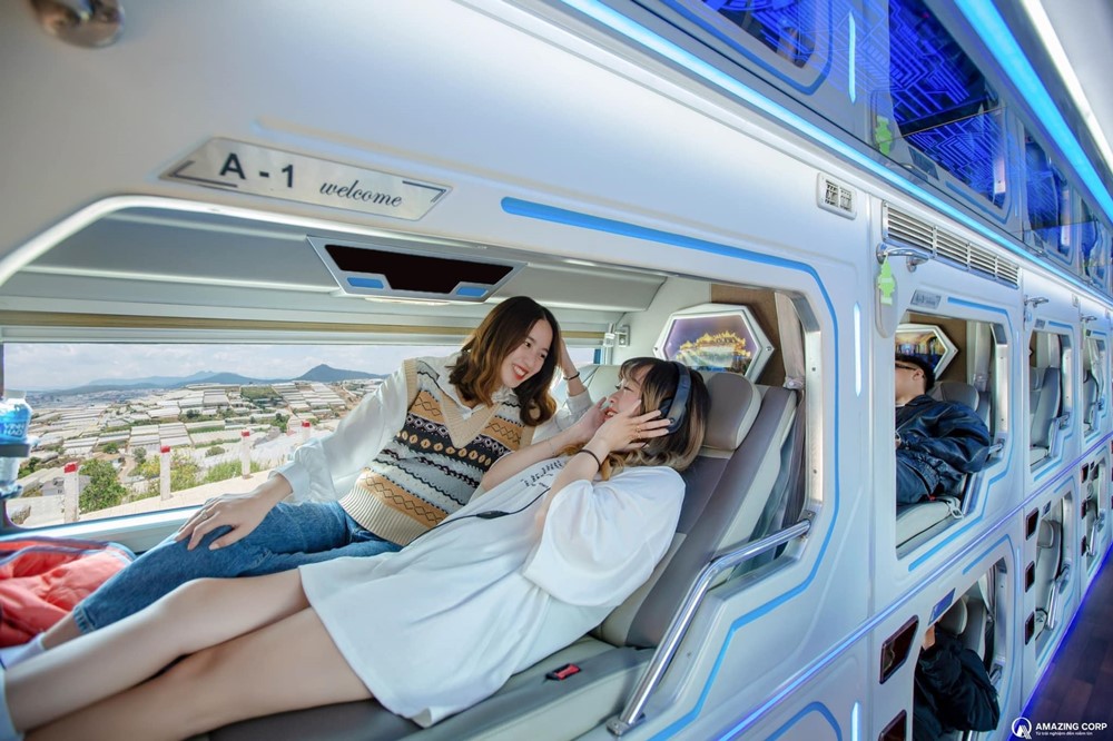 Sleeping bus in Vietnam