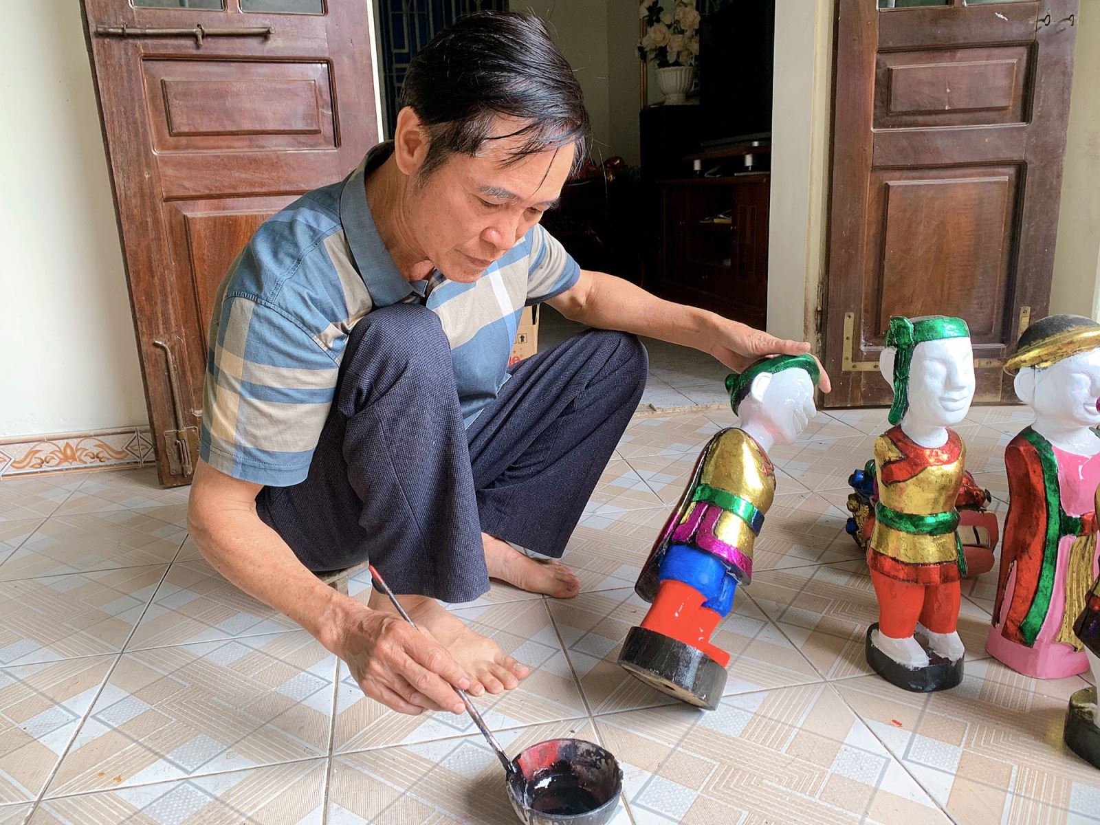 fasi realizzazione marionette acqua