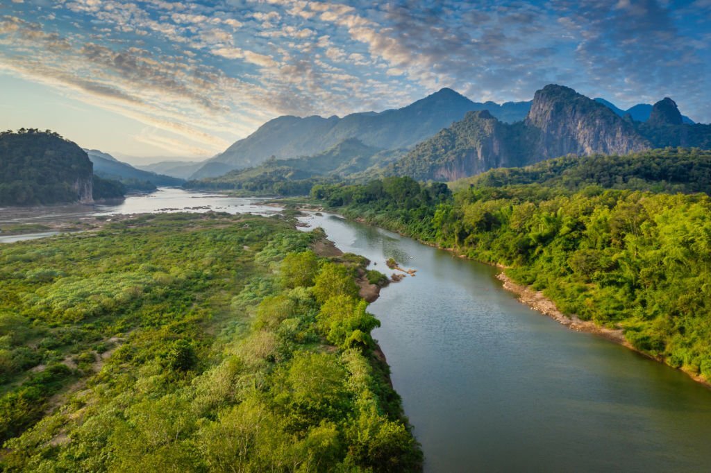 luang prabang, fiume Mekong tra zona Luang Prabang e Pak Ou