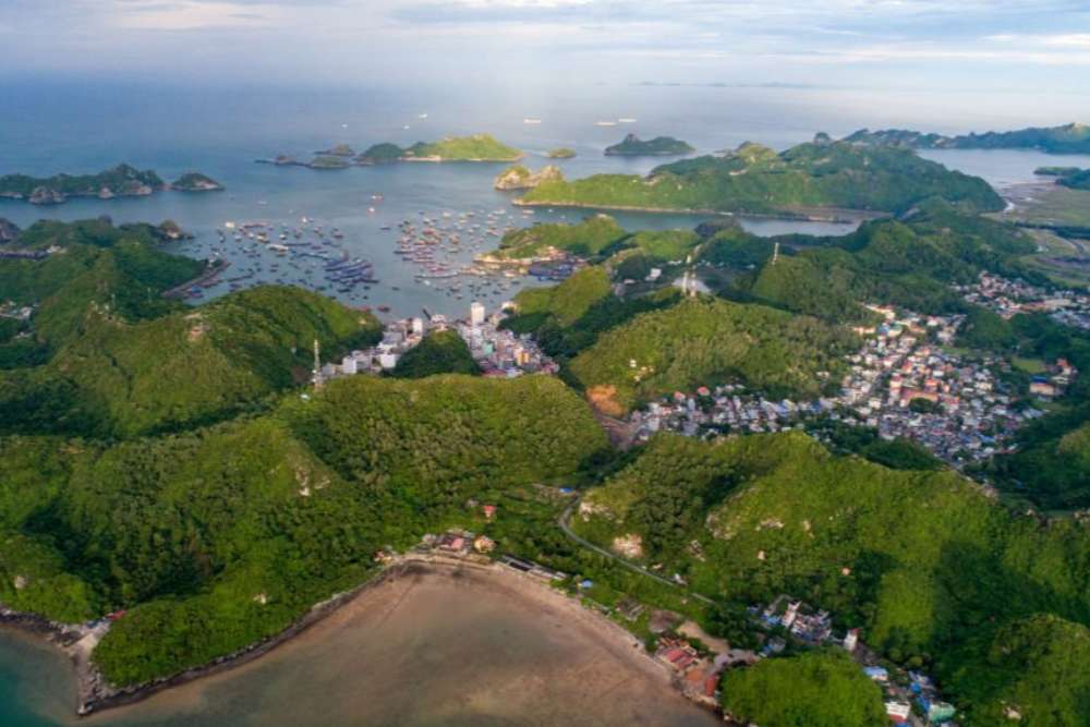 Un angolo dell'isola di Cat Ba