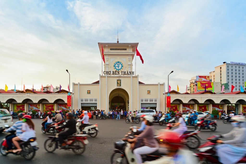 Città di Ho Chi Minh, Saigon, mercato ben thanh