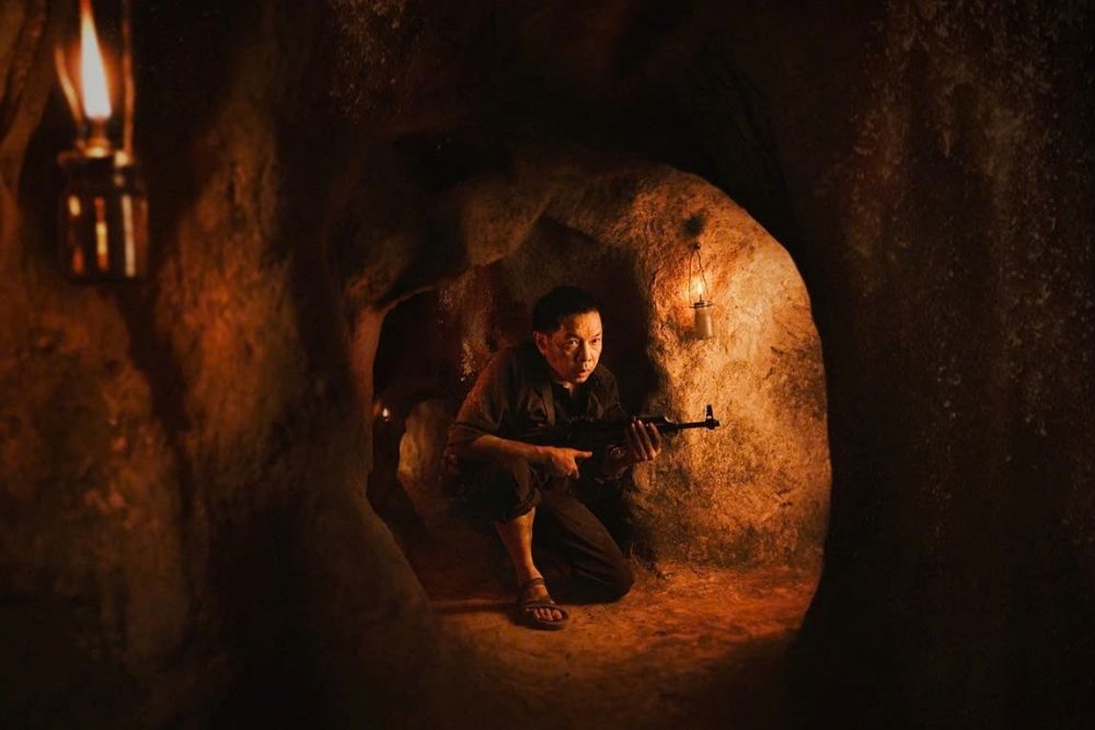 Una parte del tunnel cu chi vietnam