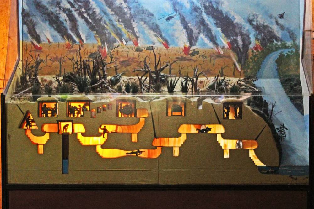 La mappa del tunnel di Cu Chi in Vietnam