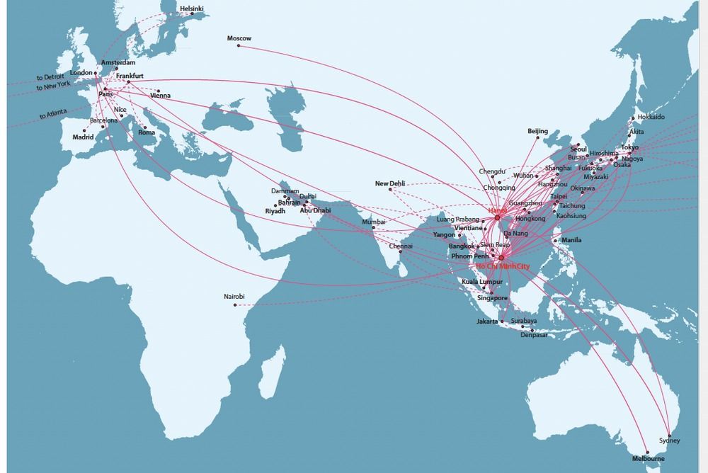 I voli internazionali per il Vietnam
